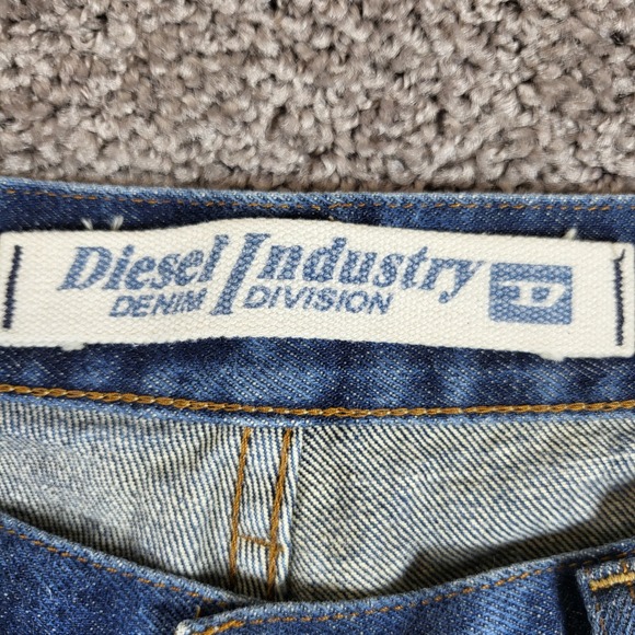 Diesel Industry Denim Division Mens Kulter Jeans Size 34 Blue Sun Faded - Picture 4 of 12